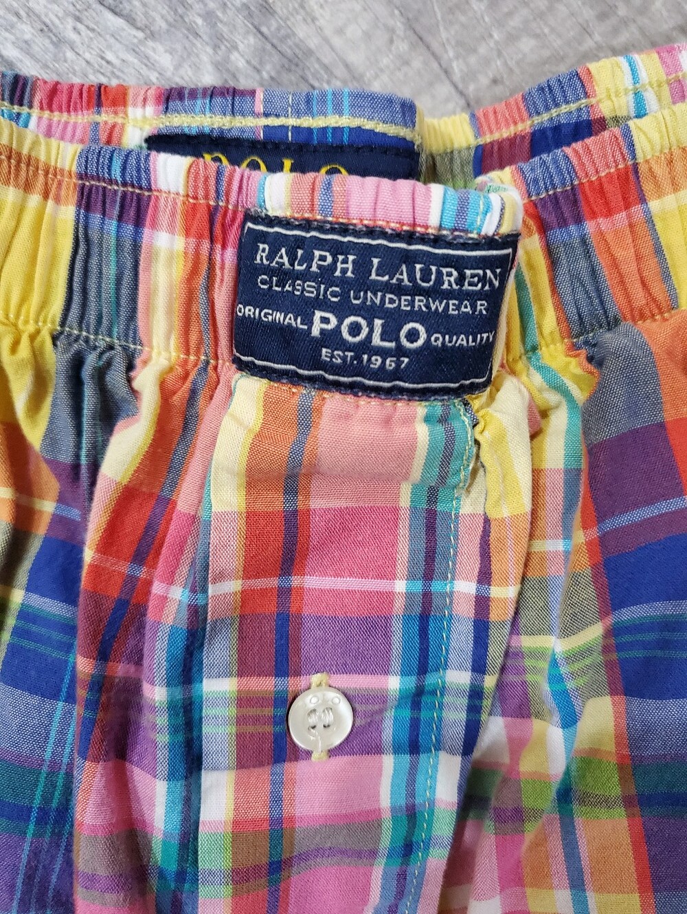 Ralph Lauren Multicolor Plaid Mens Boxers - Picture 3 of 4